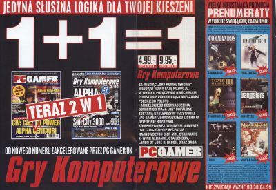 Czasopismo pc gamer po polsku nr. 5/96, Wieliczka